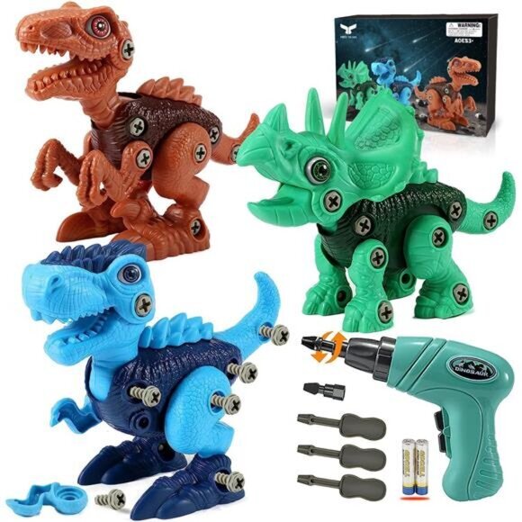 Kids Toys Stem Dinosaur Toy for Kids 3-5 Learning Educational Building Sets - Picture 1 of 6